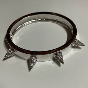CC Skye Pave Love Spike Bracelet - Silver